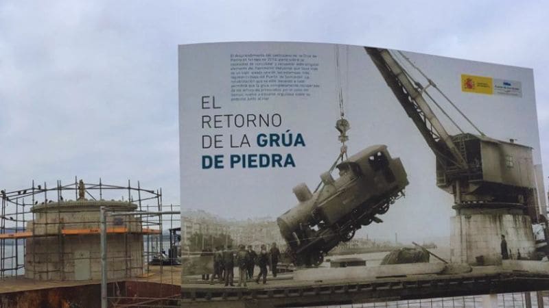 Grúa de Piedra de Santander situación