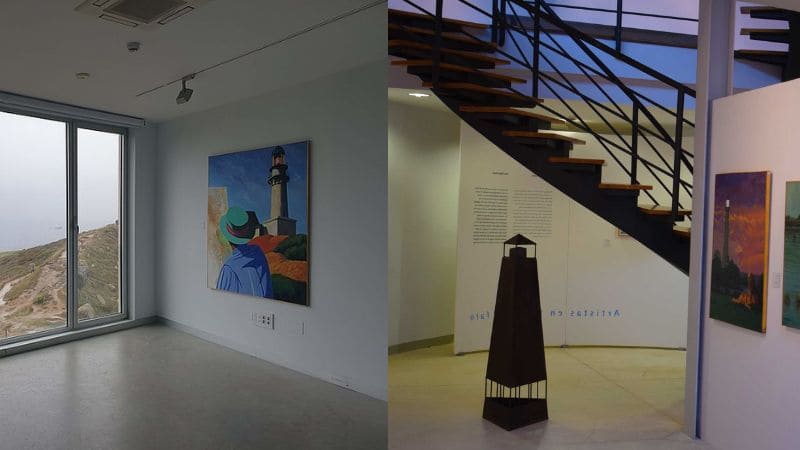 interior del Centro de Arte Faro de Cabo Mayor
