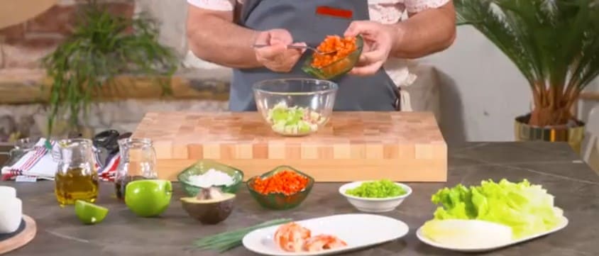 ingredientes del salpicón de bogavante