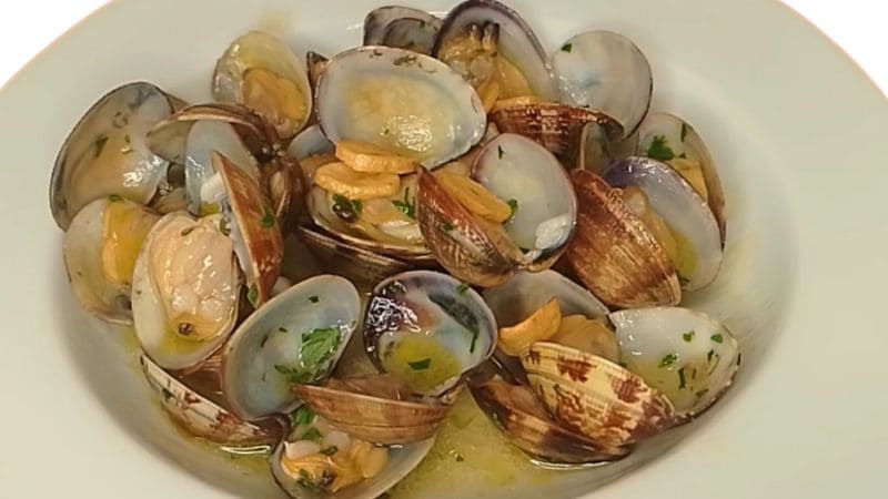 Almejas cántabras a la Sartén