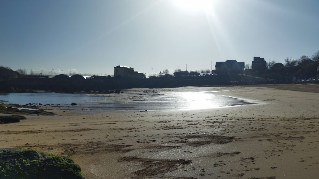 vista de la playa del Camello en Santander