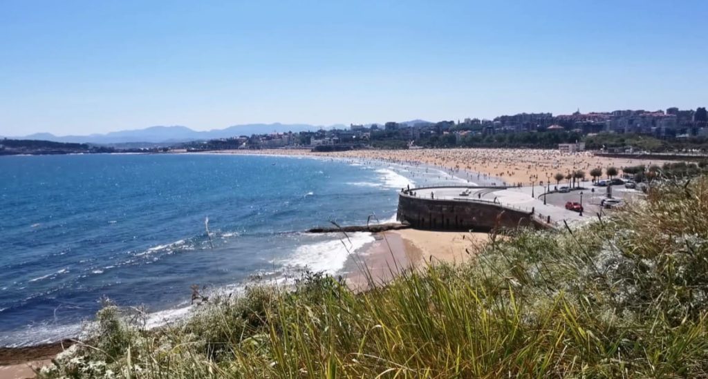 foto del paisaje desde el principio de la Senda de Mataleñas