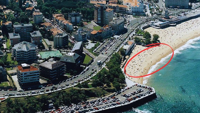 límites de la Playa de la Concha
