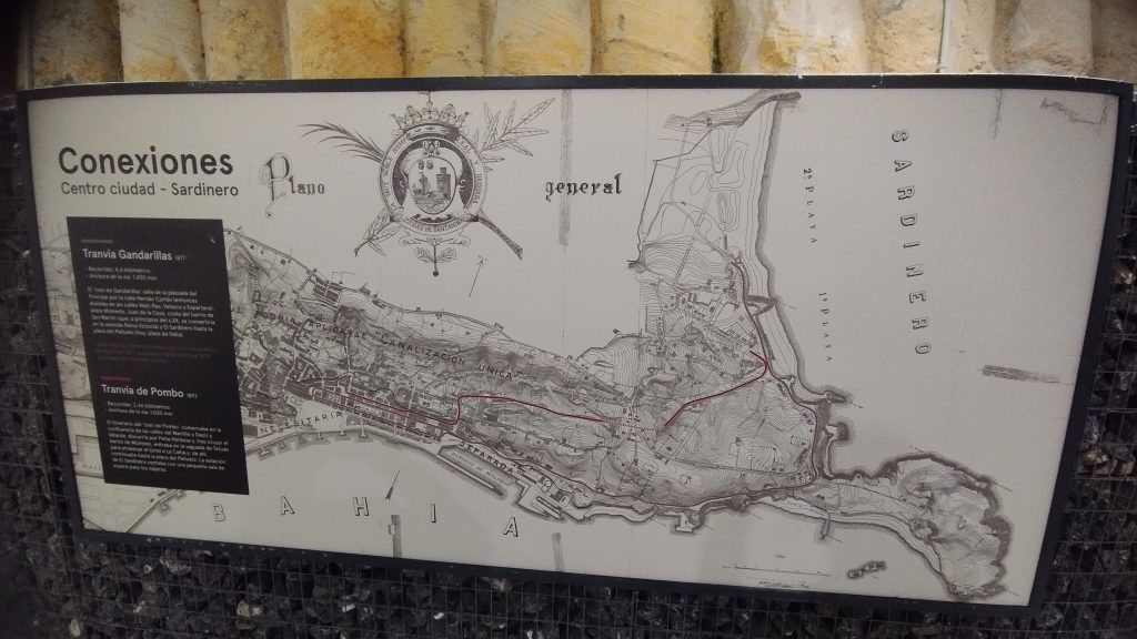 conexiones centro de la ciudad con el Sardinero túnel tren del Pombo